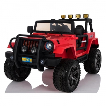 MEGA JEEP 4X4 Z REDUKTOREM NAPĘDU  EXCLUSIVE, WOLNY START,MIĘKKIE KOŁA, 2x12V 10 Ah/WXE1688