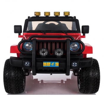MEGA JEEP 4X4 Z REDUKTOREM NAPĘDU  EXCLUSIVE, WOLNY START,MIĘKKIE KOŁA, 2x12V 10 Ah/WXE1688