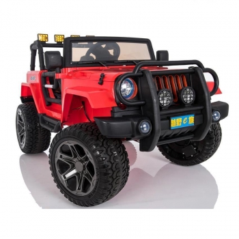 MEGA JEEP 4X4 Z REDUKTOREM NAPĘDU  EXCLUSIVE, WOLNY START,MIĘKKIE KOŁA, 2x12V 10 Ah/WXE1688