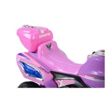 MOTOR  ŚCIGACZ SUPERSTAR NEW DESIGN, DŹWIĘKI, ŚWIATŁA/WXE358D