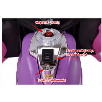 MOTOR  ŚCIGACZ SUPERSTAR NEW DESIGN, DŹWIĘKI, ŚWIATŁA/WXE358D