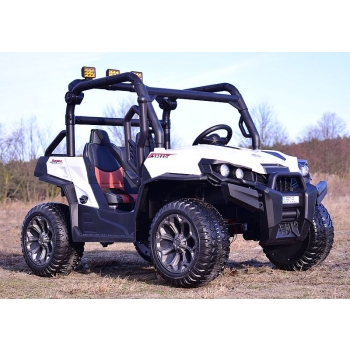 MEGA BUGGY UTV DLA 2 DZIECI, 4 SILNIKI, MIĘKKIE SIEDZENIE, MIĘKKIE KOŁA/7988-HIGH