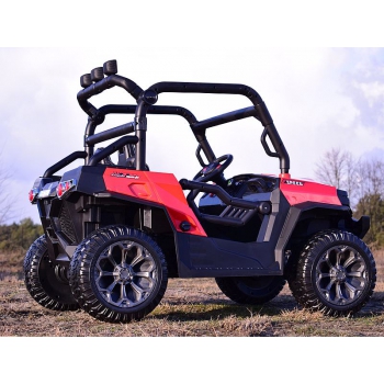 MEGA BUGGY UTV DLA 2 DZIECI, 4 SILNIKI, MIĘKKIE SIEDZENIE, MIĘKKIE KOŁA/7988-HIGH