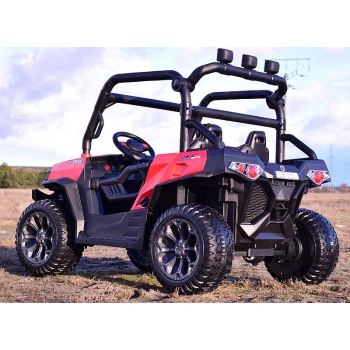 MEGA BUGGY UTV DLA 2 DZIECI, 4 SILNIKI, MIĘKKIE SIEDZENIE, MIĘKKIE KOŁA/7988-HIGH