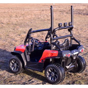 MEGA BUGGY UTV DLA 2 DZIECI, 4 SILNIKI, MIĘKKIE SIEDZENIE, MIĘKKIE KOŁA/7988-HIGH