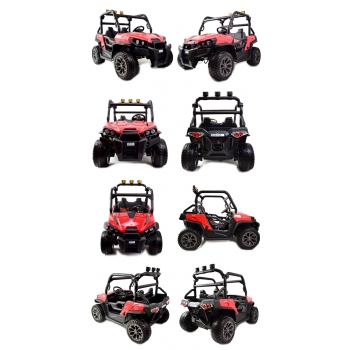 MEGA BUGGY UTV DLA 2 DZIECI, 4 SILNIKI, MIĘKKIE SIEDZENIE, MIĘKKIE KOŁA/7988-HIGH