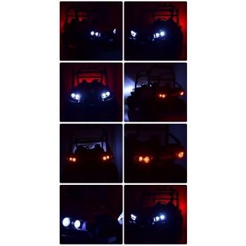MEGA BUGGY UTV DLA 2 DZIECI, 4 SILNIKI, MIĘKKIE SIEDZENIE, MIĘKKIE KOŁA/7988-HIGH
