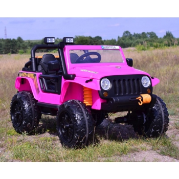MEGA JEEP 4 SPEED  DLA DZIECKA I DLA RODZICA  4x4, DO 100 kg - STEROWANIE TELEFONEM, WALIZKA - HIT/XB1118