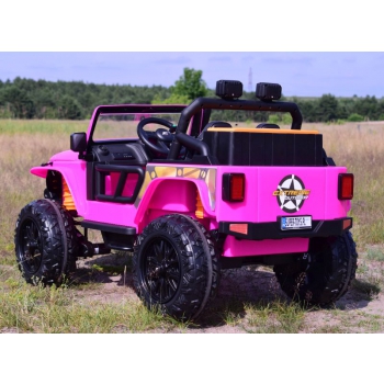 MEGA JEEP 4 SPEED  DLA DZIECKA I DLA RODZICA  4x4, DO 100 kg - STEROWANIE TELEFONEM, WALIZKA - HIT/XB1118