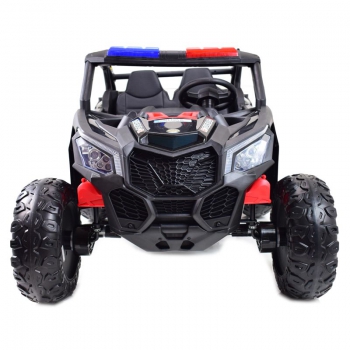 MEGA BUGGY UTV POLICJA TURBO R FOX DLA 2 DZIECI 4X200 W, 24V, SUPER MOC, WSPOMAGANIE/XB2118