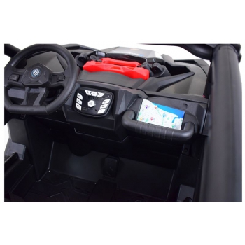 MEGA BUGGY UTV POLICJA TURBO R FOX DLA 2 DZIECI 4X200 W, 24V, SUPER MOC, WSPOMAGANIE/XB2118