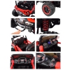 MEGA AUTO CFORCE 4X4 , METALOWE AMORTYZATORY, FUNKCJA BUJANIA, KLIMATYZACJA MIĘKKIE KOŁA EVA, MIĘKKIE SIEDZENIE FULL OPCJA /XJL588