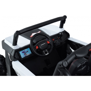 MEGA AUTO BUGGI 4X4 , PANEL  MP4, MIĘKKIE KOŁA EVA, MIĘKKIE SIEDZENIE FULL OPCJA 2X 12V/XMX603
