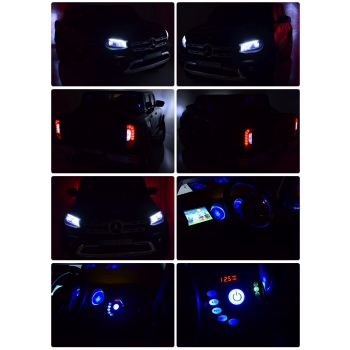 MERCEDES X LICENCJA, -  4X4 , 2x12V  PANEL MP4, MIĘKKIE KOŁA EVA, MIĘKKIE SIEDZENIE, LAKIER POLEROWANY, FULL OPCJA/XMX606