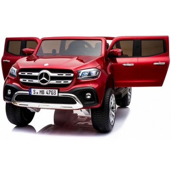 MERCEDES X LICENCJA, 4X4, 2x12V  PANEL MP4, 5 PUNKTOWE PASY, MIĘKKIE KOŁA EVA, MIĘKKIE SIEDZENIE, LAKIER POLEROWANY, FULL OPCJA/XMX606