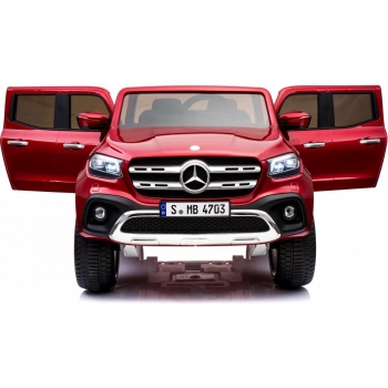 MERCEDES X LICENCJA, 4X4, 2x12V  PANEL MP4, 5 PUNKTOWE PASY, MIĘKKIE KOŁA EVA, MIĘKKIE SIEDZENIE, LAKIER POLEROWANY, FULL OPCJA/XMX606
