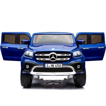 MERCEDES X LICENCJA, -  4X4 , 2x12V  PANEL MP4, MIĘKKIE KOŁA EVA, MIĘKKIE SIEDZENIE, LAKIER POLEROWANY, FUNKCJA BUJANIA FULL OPCJA/XMX606