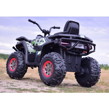 MEGA WIELKI QUAD, AMORTYZATORY, MIĘKKIE KOŁA, PILOT, WOLNY START, /XMX607
