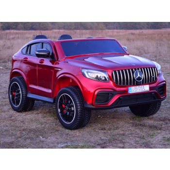 MERCEDES GLC 63S LICENCJA, 4X4, 2x12V, WALIZKA, MIĘKKIE KOŁA EVA, MIĘKKIE SIEDZENIE, LAKIER POLEROWANY, FULL OPCJA/XMX608
