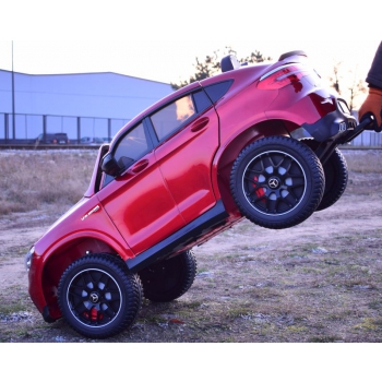 MERCEDES GLC 63S LICENCJA, 4X4, 2x12V, WALIZKA, MIĘKKIE KOŁA EVA, MIĘKKIE SIEDZENIE, LAKIER POLEROWANY, FULL OPCJA/XMX608