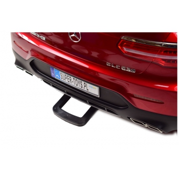 MERCEDES GLC 63S LICENCJA, 4X4, 2x12V, WALIZKA, MIĘKKIE KOŁA EVA, MIĘKKIE SIEDZENIE, LAKIER POLEROWANY, FULL OPCJA/XMX608