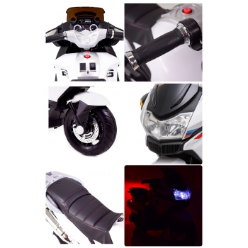 MEGA MOTOR Z GAZEM W RĄCZCE, HAMULCEM, KOŁA EVA/XMX609