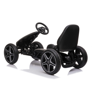 GOKART NA PEDAŁY LICENCJA MERCEDESA KOŁA EVA, MIĘKKIE SIEDZENIE Z LOGIEM MB JAKOŚĆ /XMX610