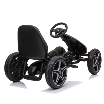 GOKART NA PEDAŁY LICENCJA MERCEDESA KOŁA EVA, MIĘKKIE SIEDZENIE Z LOGIEM MB JAKOŚĆ /XMX610