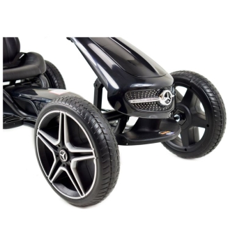 GOKART NA PEDAŁY LICENCJA MERCEDESA KOŁA EVA, MIĘKKIE SIEDZENIE Z LOGIEM MB JAKOŚĆ /XMX610