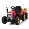 SUPER TRAKTOR BLOW - NA AKUMULATOR Z PRZYCZEPĄ, MIĘKKIE KOŁA, MIEKKIE SIEDZENIE, PILOT/XMX611
