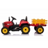 SUPER TRAKTOR BLOW - NA AKUMULATOR Z PRZYCZEPĄ, MIĘKKIE KOŁA, MIEKKIE SIEDZENIE, PILOT/XMX611