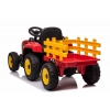 SUPER TRAKTOR BLOW - NA AKUMULATOR Z PRZYCZEPĄ, MIĘKKIE KOŁA, MIEKKIE SIEDZENIE, PILOT/XMX611