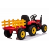 SUPER TRAKTOR BLOW - NA AKUMULATOR Z PRZYCZEPĄ, MIĘKKIE KOŁA, MIEKKIE SIEDZENIE, PILOT/XMX611