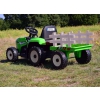 SUPER TRAKTOR BLOW - NA AKUMULATOR Z PRZYCZEPĄ, MIĘKKIE KOŁA, MIEKKIE SIEDZENIE, PILOT/XMX611