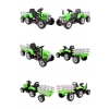 SUPER TRAKTOR BLOW - NA AKUMULATOR Z PRZYCZEPĄ, MIĘKKIE KOŁA, MIEKKIE SIEDZENIE, PILOT/XMX611