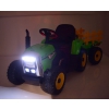 SUPER TRAKTOR BLOW - NA AKUMULATOR Z PRZYCZEPĄ, MIĘKKIE KOŁA, MIEKKIE SIEDZENIE, PILOT/XMX611