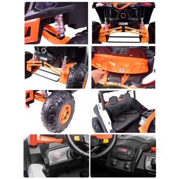 MEGA BUGGY UTV-MX DLA 2 DZIECI 2X200 W, 24V, SUPER MOC/XMX613
