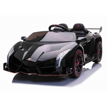 ORYGINALNE LAMBORGHINI VENENO NA AKUMULATOR, MIĘKKIE KOŁA, MIĘKKIE SIEDZENIE/XMX615