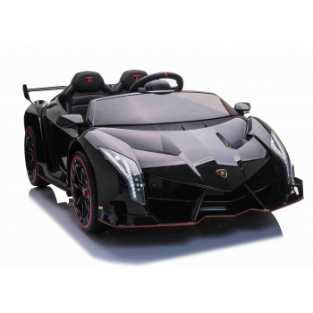 ORYGINALNE LAMBORGHINI VENENO NA AKUMULATOR, MIĘKKIE KOŁA, MIĘKKIE SIEDZENIE/XMX615