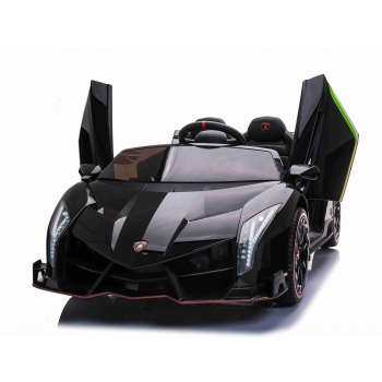 ORYGINALNE LAMBORGHINI VENENO NA AKUMULATOR, MIĘKKIE KOŁA, MIĘKKIE SIEDZENIE/XMX615