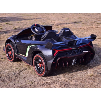 ORYGINALNE LAMBORGHINI VENENO NA AKUMULATOR, MIĘKKIE KOŁA, MIĘKKIE SIEDZENIE/XMX615