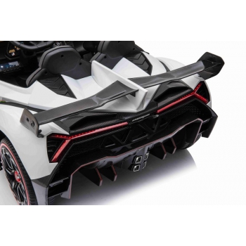 ORYGINALNE LAMBORGHINI VENENO NA AKUMULATOR, MIĘKKIE KOŁA, MIĘKKIE SIEDZENIE/XMX615
