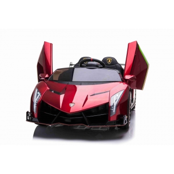 ORYGINALNE LAMBORGHINI VENENO NA AKUMULATOR, MIĘKKIE KOŁA, MIĘKKIE SIEDZENIE, LAKIER/XMX615