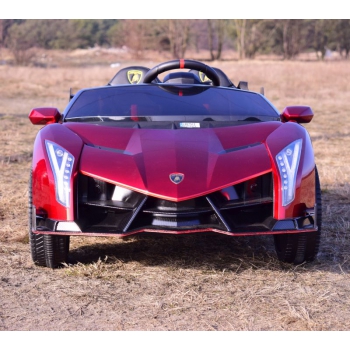 ORYGINALNE LAMBORGHINI VENENO NA AKUMULATOR, MIĘKKIE KOŁA, MIĘKKIE SIEDZENIE, LAKIER/XMX615