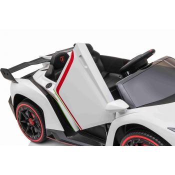 ORYGINALNE LAMBORGHINI VENENO NA AKUMULATOR, MIĘKKIE KOŁA, MIĘKKIE SIEDZENIE, LAKIER/XMX615