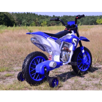 MEGA MOTOR ENDURO - MIĘKKIE KOŁA, AMORTYZATOR, 12V, WALIZKA SUPER JAKOŚĆ/XMX616