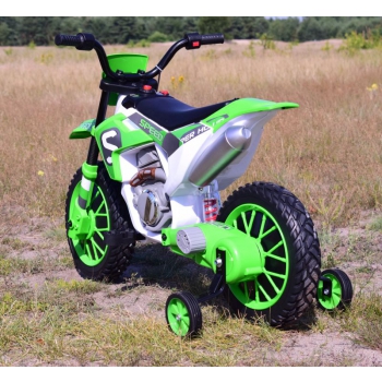 MEGA MOTOR ENDURO - MIĘKKIE KOŁA, AMORTYZATOR, 12V, WALIZKA SUPER JAKOŚĆ/XMX616