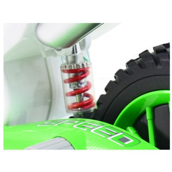 MEGA MOTOR ENDURO - MIĘKKIE KOŁA, AMORTYZATOR, 12V, WALIZKA SUPER JAKOŚĆ/XMX616