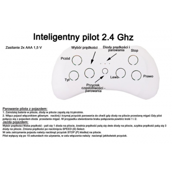 WIELKA ŁADOWARKA, SPYCHACZ NA AKUMULATOR Z PILOTEM,/XZ7189
