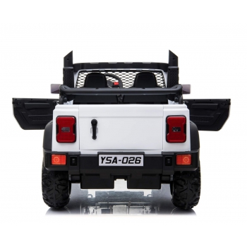 MEGA DZIP 4X4, MIĘKKIE KOŁA EVA, MIĘKKIE SIEDZENIE, PANEL, FULL OPCJA 2x12V /YSA026